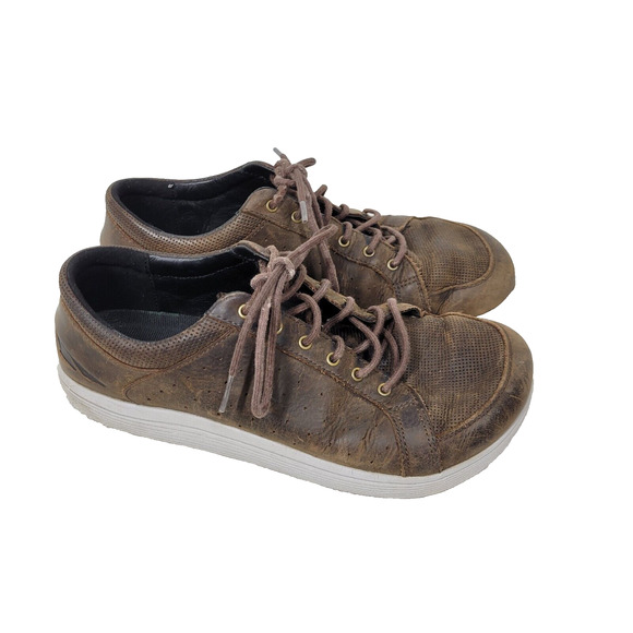 Altra Shoes Size 10 Mens Cayd Brown Leather Low Top Sneakers Casual Lifestyle - Picture 1 of 16